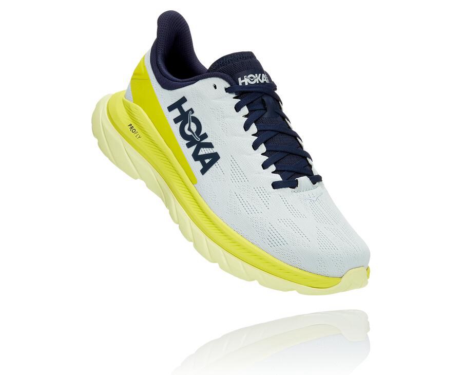 Hoka One One ランニングシューズ メンズ 白 - Mach 4 - QD8957612